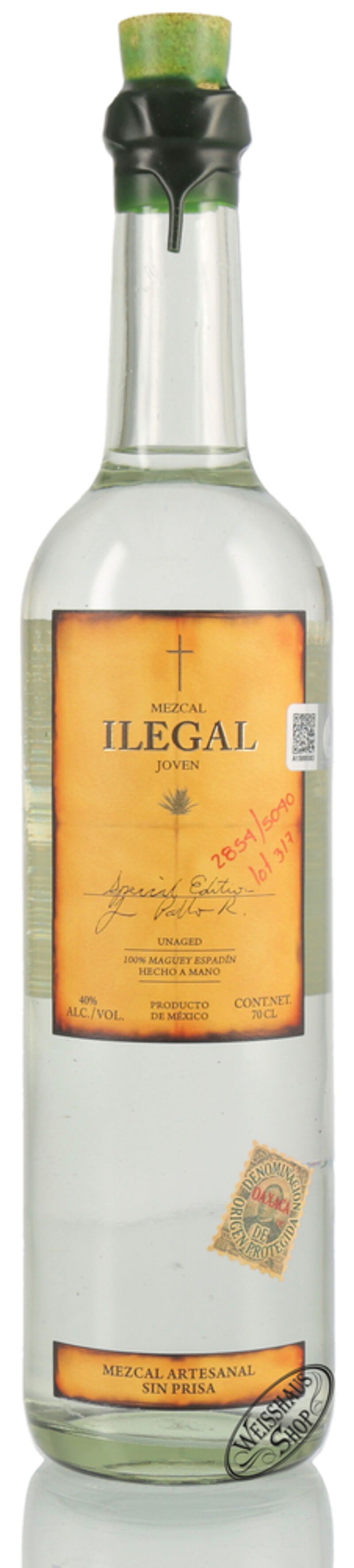 Ilegal Mezcal Anejo 40% vol. 0,70l | Weisshaus Shop