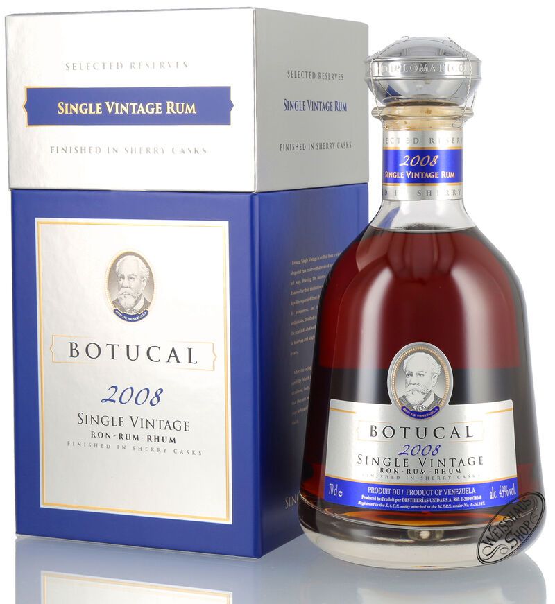 Botucal Single Vintage 2008 Rum 43% vol. 0,70l | Weisshaus Shop